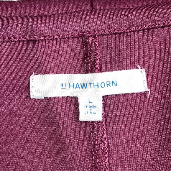 Womens 41 Hawthorn Burgundy Popover Dress Large - Picture 3 of 11